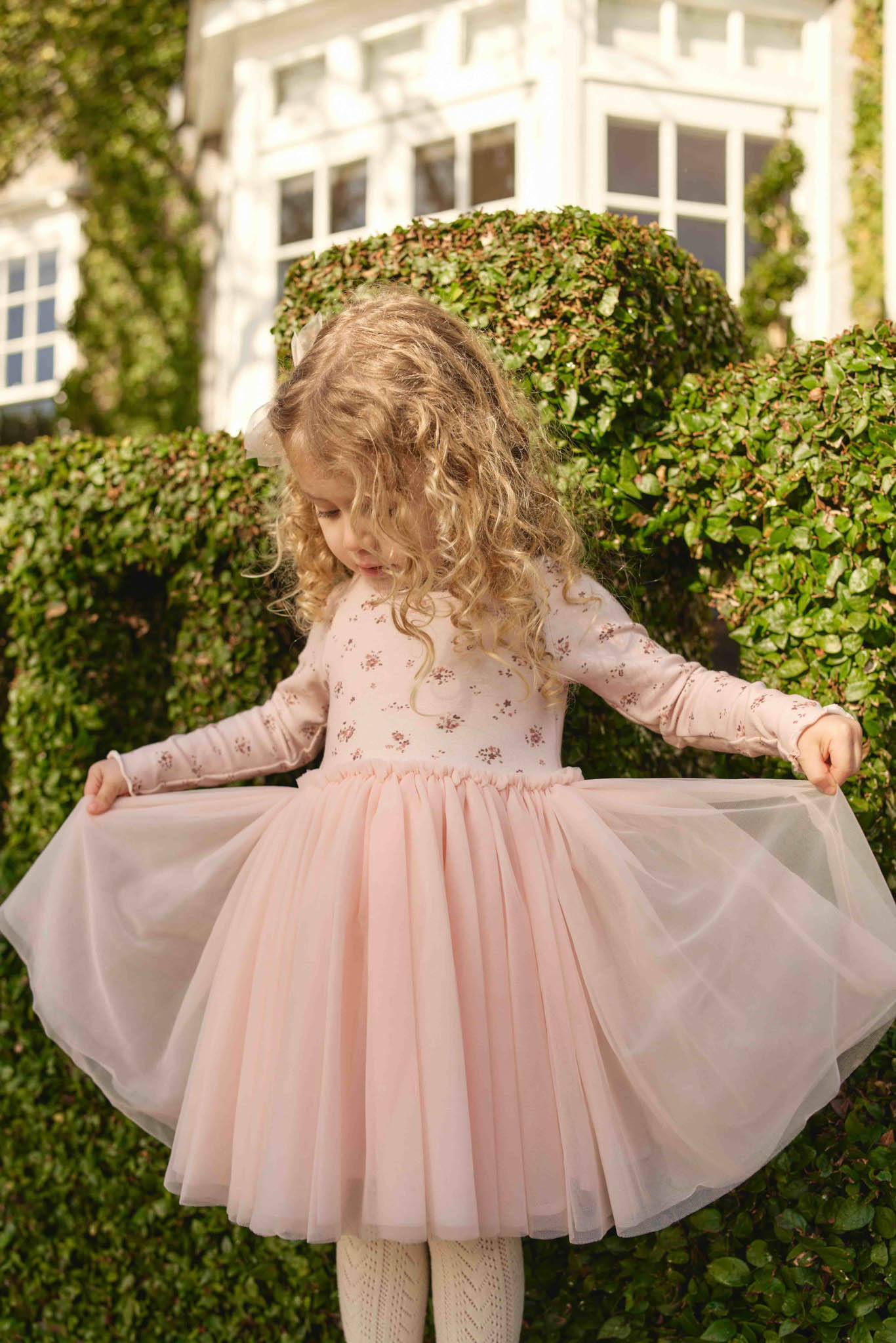 チュールワンピースPetite Fleur Soft Peony