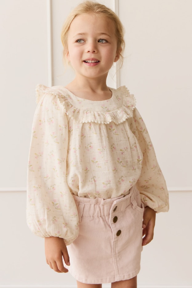 モスリン長袖トップスEmelia Pink