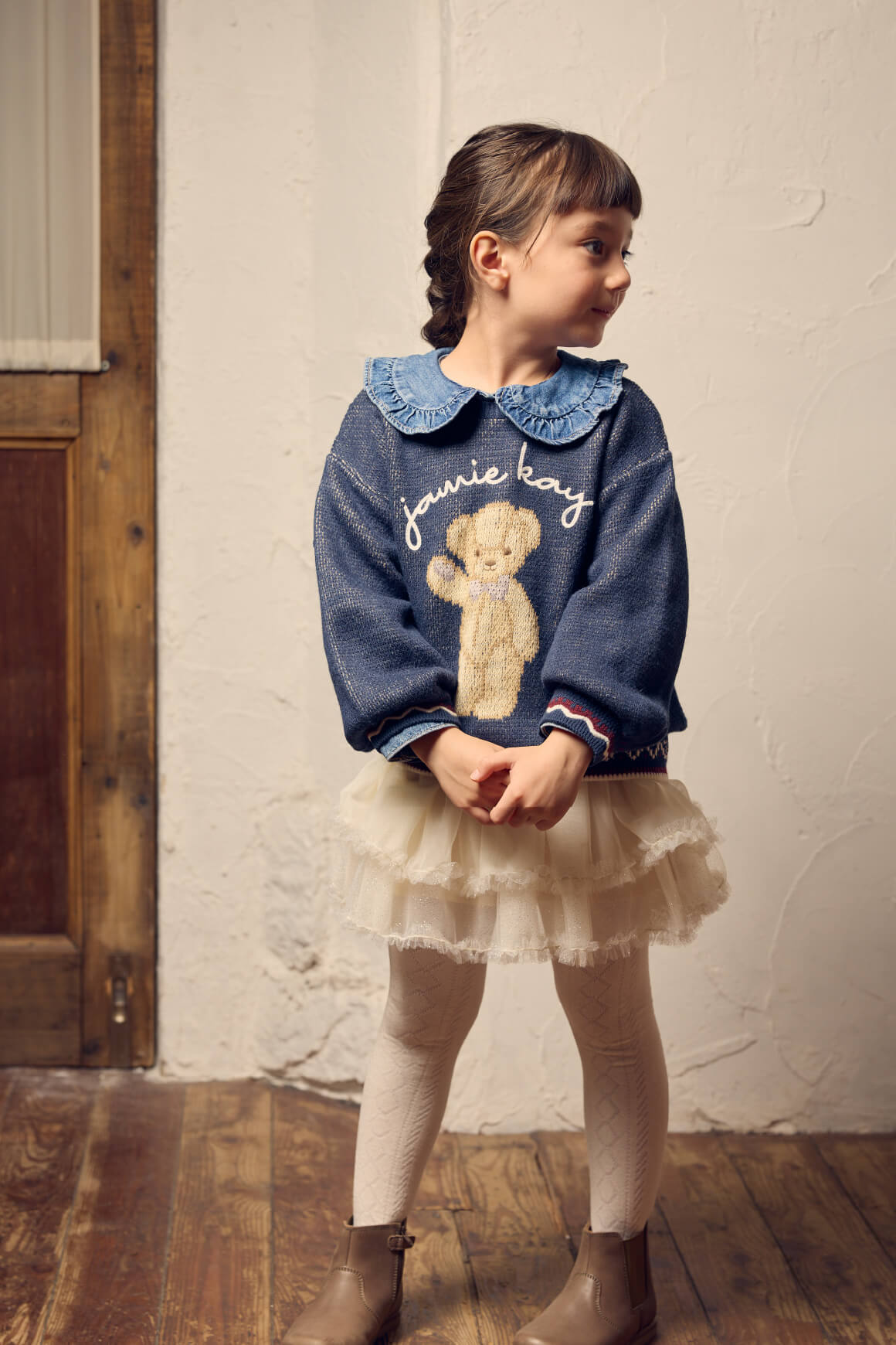 Knit tops / Skirt 着用イメージ