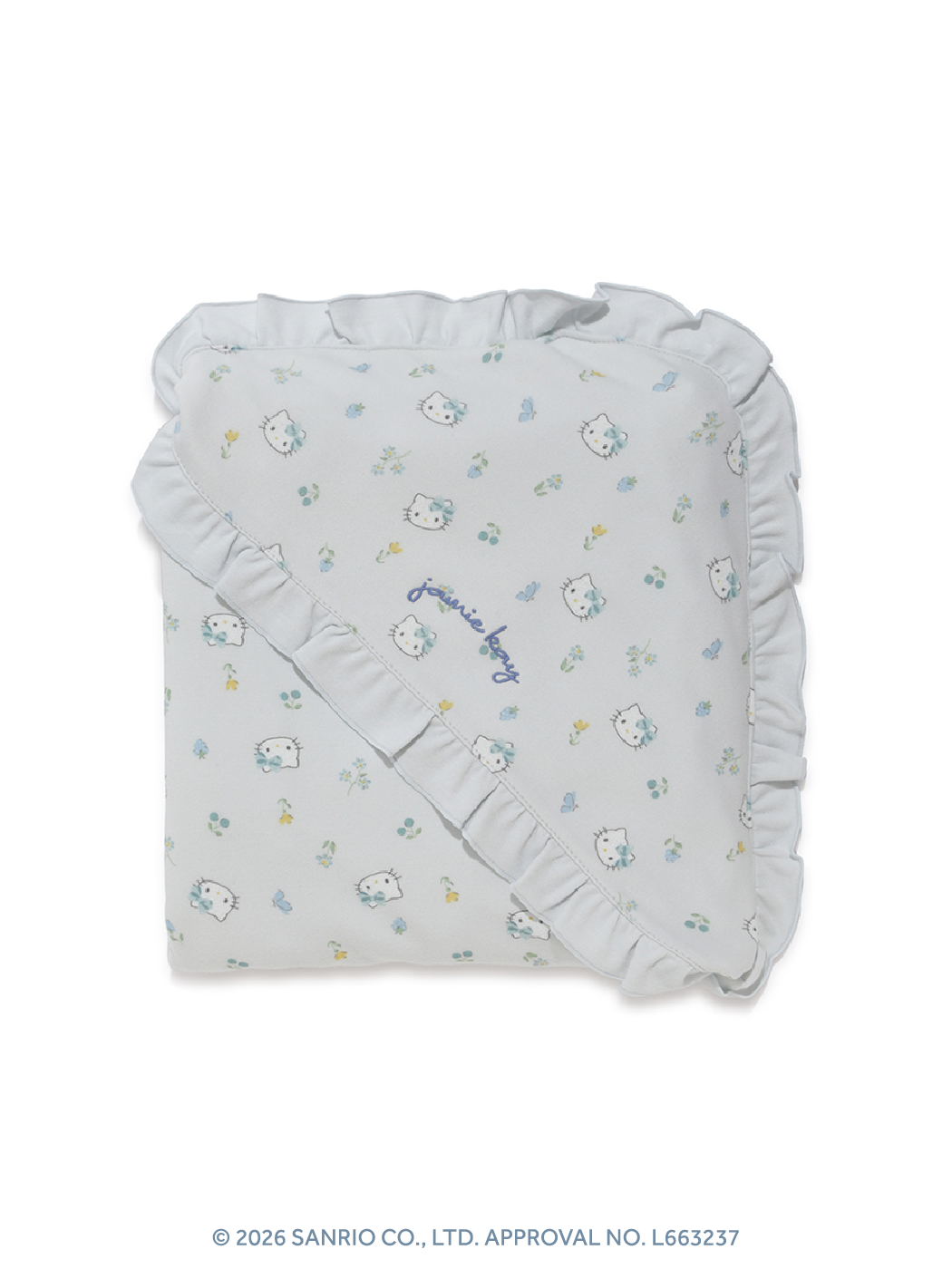 HELLO KITTY 総柄フード付きブランケット