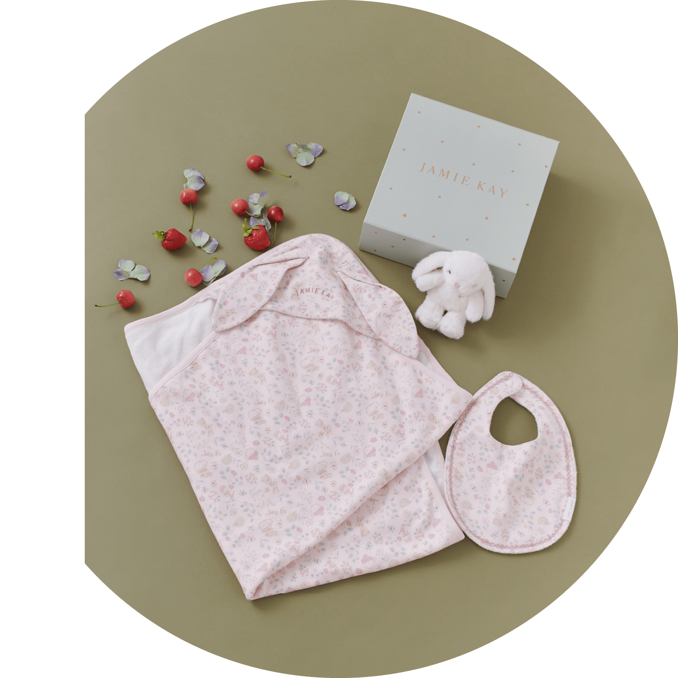 うさ耳ブランケット & スタイ& Penelope15cmセットの商品画像