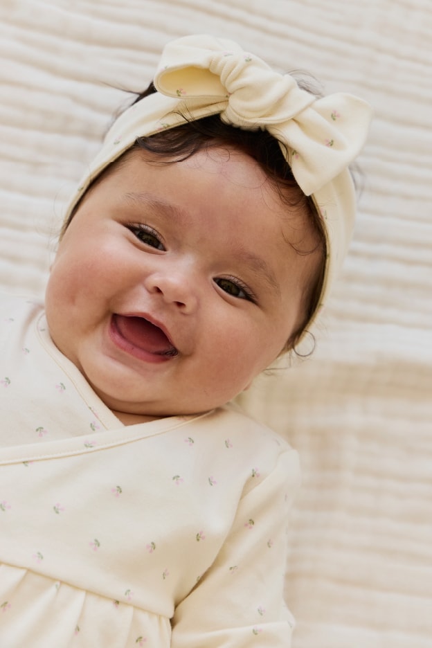 ヘアバンド Ditsy Cherries / オーガニックコットン