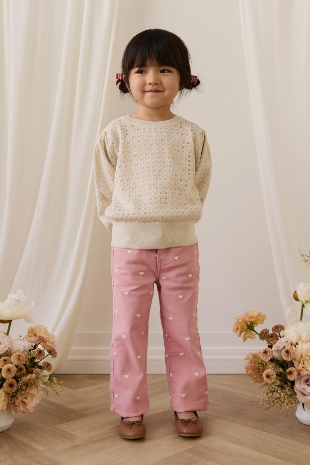 コットンツィルパンツ Petite Heart Rose