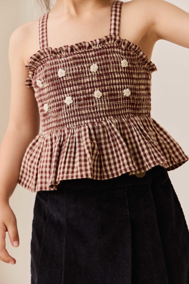 キャミトップスCinnamon Gingham