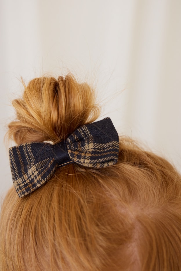 へアクリップ Woodland Check