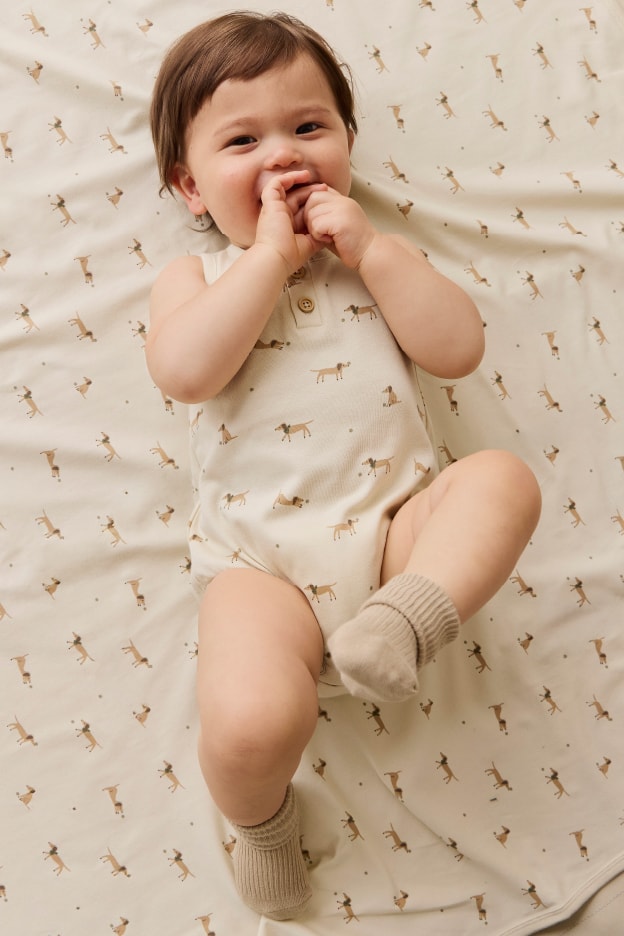 ノースリーブプレイスーツ Play Ball Cassava / オーガニックコットン