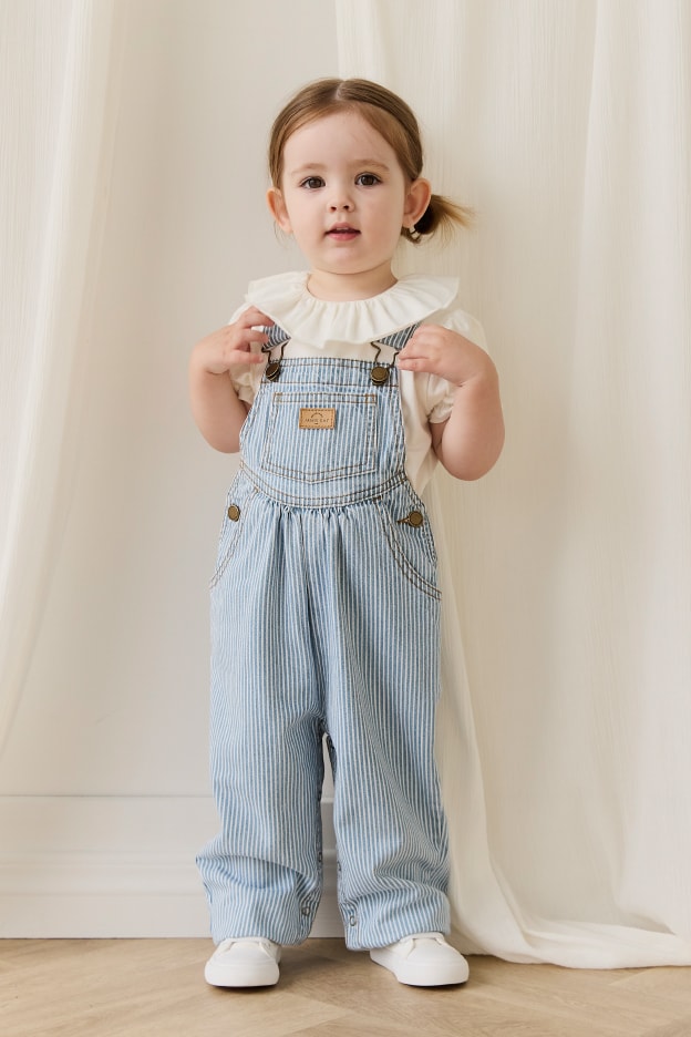 ヒッコリーオーバーオール Holiday Stripe