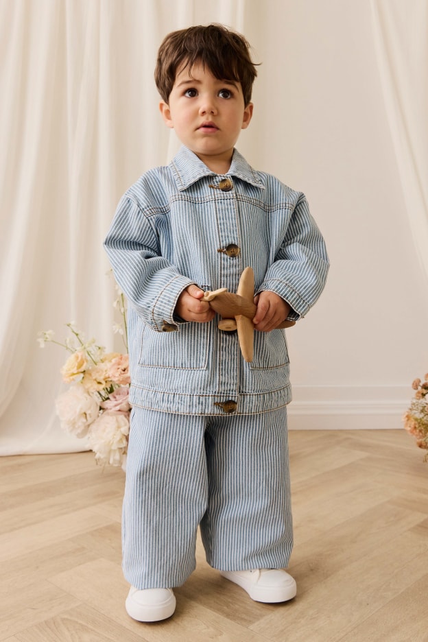 ヒッコリーロングパンツ Holiday Stripe