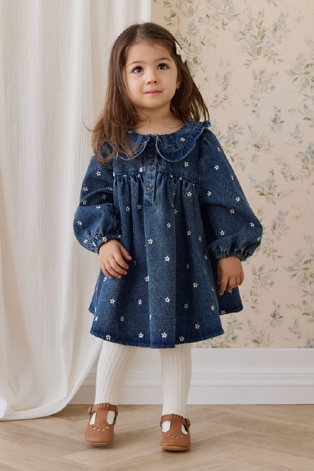 フラワーデニムワンピース Josie Floral Denim